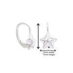 Kids Star Drop Earrings.  Hypoallergenic Sterling Silver Earrings for kids