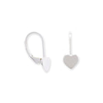 Sterling Silver Heart Earrings. Hypoallergenic Silver Jewellery for women by Aeon