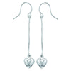 Sterling Silver Heart Earrings - Hypoallergenic Silver Jewellery for women by Aeon