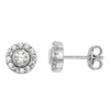 Sterling Silver 925 8mm Cubic Zirconia Stud Earrings