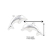 Sterling Silver Dolphin Stud Earrings