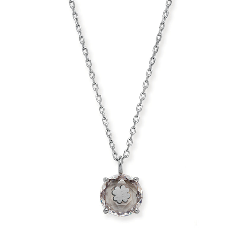 Sterling Silver 8mm Smokey Cubic Zirconia. Hypoallergenic Sterling Silver Jewellery by Aeon