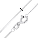 Sterling Silver Soldered Cross Necklace - Hypoallergenic Sterling Silver Jewellery by Aeon - 41mm * 20mm