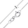 Sterling Silver Small Round Cubic Zirconia Drop Necklace - Hypoallergenic Sterling Silver Jewellery by Aeon