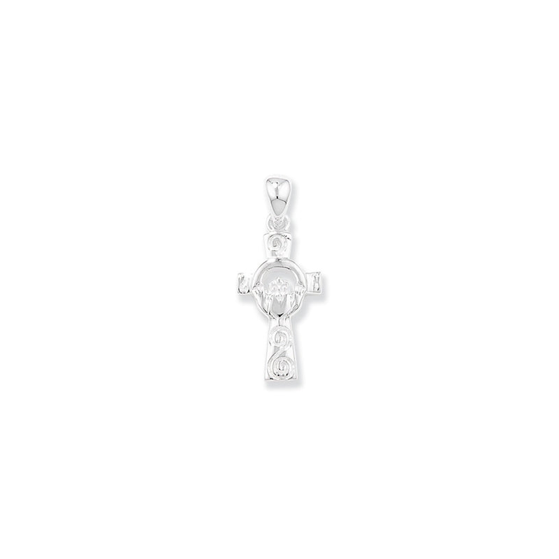 Sterling Silver Celtic Cross Necklace - Hypoallergenic Ladies Jewellery - 27mm * 17mm