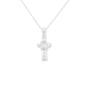 Sterling Silver Celtic Cross Necklace - Hypoallergenic Ladies Jewellery - 27mm * 17mm