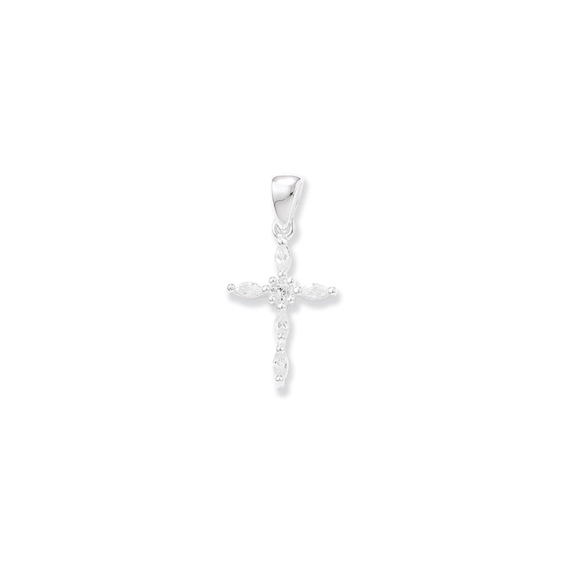 Sterling Silver Cross Necklace - Hypoallergenic Sterling Silver Jewellery by Aeon 29mm * 18mm