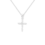 Sterling Silver Cross Necklace - Hypoallergenic Sterling Silver Jewellery by Aeon 29mm * 18mm