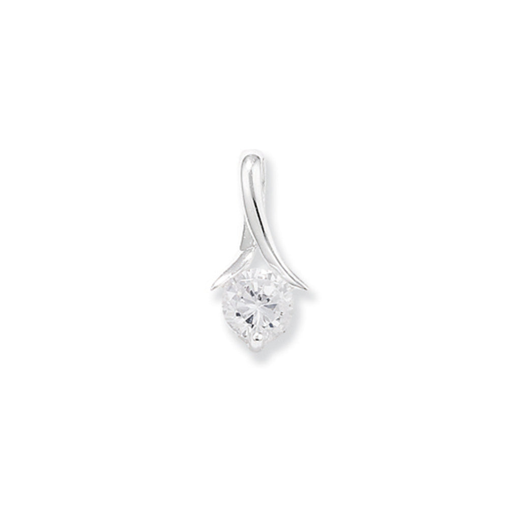 Sterling Silver Cubic Zirconia Necklace - Hypoallergenic Sterling Silver Jewellery by Aeon