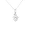 Sterling Silver Cubic Zirconia Necklace - Hypoallergenic Sterling Silver Jewellery by Aeon