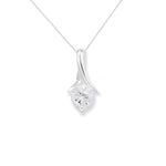 Sterling Silver Cubic Zirconia Necklace - Hypoallergenic Sterling Silver Jewellery by Aeon