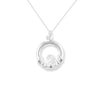 Sterling Silver Claddagh Necklace -  Hypoallergenic Jewellery for Ladies - 22mm * 15mm