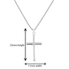 Sterling Silver Cross Necklace Pendant. Hypoallergenic Sterling Silver Jewellery by Aeon