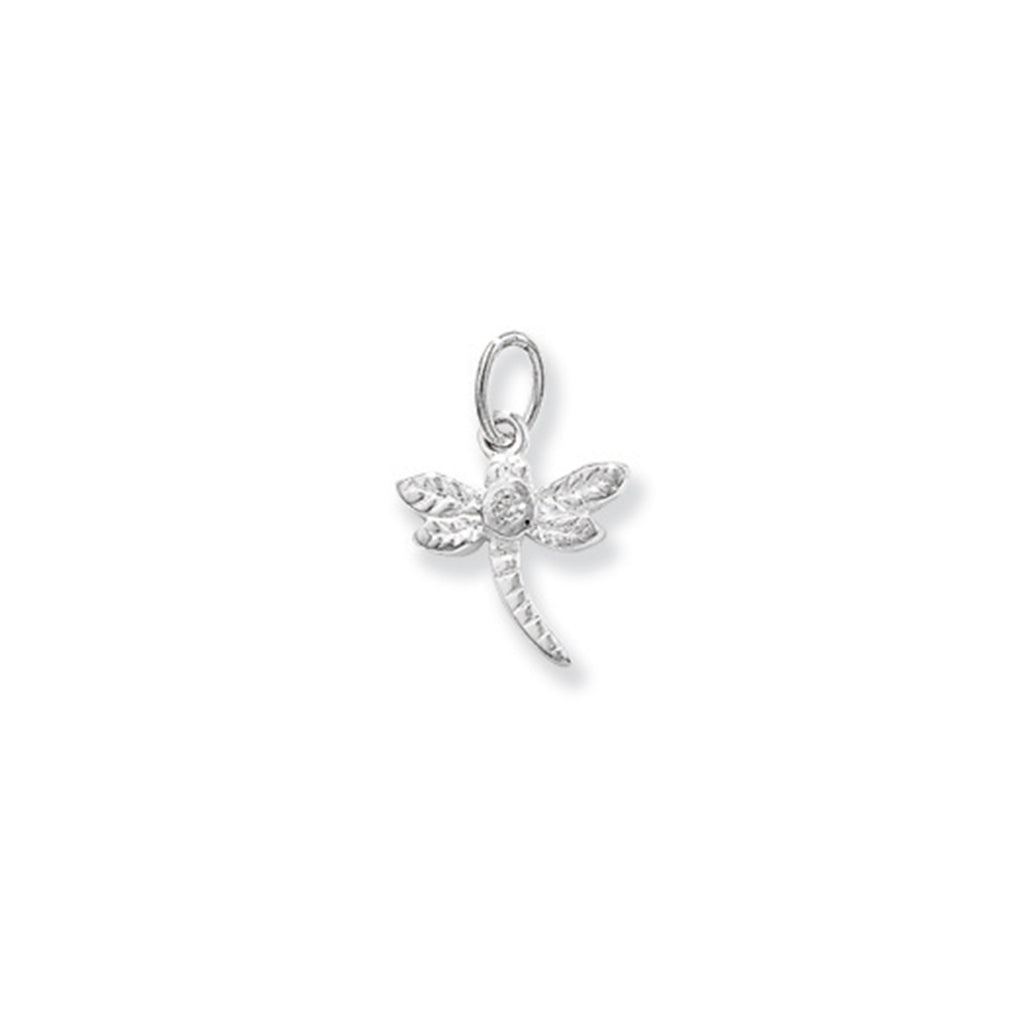 Aeon Sterling Silver Dragonfly Pendant, Necklace Chain - Hypoallergenic Sterling Silver Pendant - Romantic Fashionable Stylish Ladies Jewellery - 15mm * 10mm