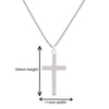 Sterling Silver Cross Necklace Pendant. Hypoallergenic Sterling Silver Jewellery by Aeon