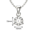 925 Sterling Silver April Birthstone Necklace for Women & Girls Gift Boxed Present