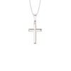 Sterling Silver Solderend-Cross Necklace - Hypoallergenic Sterling Silver Jewellery by Aeon - 22mm * 13mm