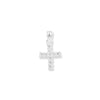 Sterling Silver Cubic Zirconia Cross Necklace - Hypoallergenic Sterling Silver Jewellery by Aeon  - 20mm * 10mm