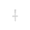 Sterling Silver Cubic Zirconia Cross Necklace - Hypoallergenic Sterling Silver Jewellery by Aeon - 24mm * 12mm