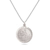 Sterling Silver St Christopher Medal Necklace. Hypoallergenic Sterling Silver Jewellery by Aeon