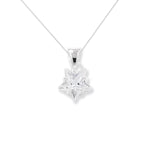 Sterling Silver Star Cubic Zirconia Necklace - Hypoallergenic Sterling Silver Jewellery by Aeon