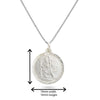 Sterling Silver St Christopher Medal Necklace. Hypoallergenic Sterling Silver Jewellery by Aeon