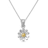 Sterling Silver Daisy Necklace. Hypoallergenic Sterling Silver Jewellery by Aeon