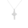 Sterling Silver Celtic Cross Necklace - Hypoallergenic Ladies Jewellery - 40mm * 18mm