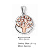 Sterling Silver Tree of Life Necklace set with Cubic Zirconia. Hypoallergenic Sterling Silver Jewellery by Aeon