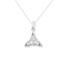 Sterling Silver Celtic Trinity Knot Necklace - Hypoallergenic Jewellery for Women - 21mm * 15mm