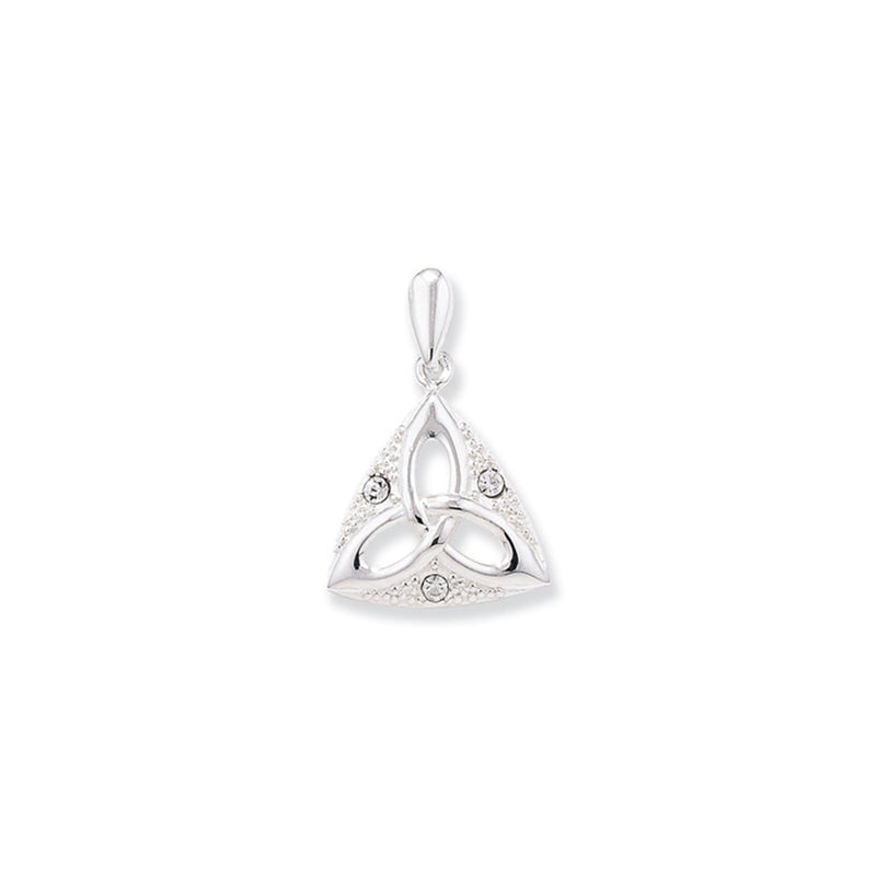 Sterling Silver Celtic Trinity Knot Necklace - Hypoallergenic Jewellery for Women - 23mm * 15mm