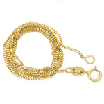 9ct Yellow Gold 1mm Diamond Cut Curb  Necklace 20 inches. Hypoallergenic 9ct Gold Jewellery for women