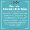 9ct Gold December Birthstone Necklace for Women Topaz. Hypoallergenic Jewellery for women