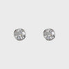 Sterling Silver Birthstone Earrings April Swarovski Crystal Stud Earrings.  Gift Boxed Present