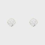 9ct Gold Round Stud Earrings - Hypoallergenic 9ct Gold Jewellery for Ladies 6mm *5mm