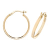 9ct Gold Polished Hoop Earrings. 25mm*23mm Hypoallergenic 9ct Gold Jewellery for women..
