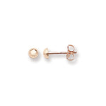 9ct Gold Ball Stud Earrings - Hypoallergenic 9ct Gold Jewellery for Ladies- 3mm * 3mm