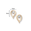 9ct Gold Teardrop Shape Earring  - Hypoallergenic 9ct Gold Jewellery for Ladies  - 11mm * 7mm