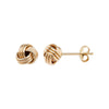 9ct Gold Knot Earring- Hypoallergenic 9ct Gold Jewellery for Ladies, - 9mm * 8mm