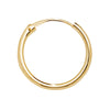 9ct Gold hoop Earrings.  13mm *14mm.  Hypoallergenic 9ct Gold Jewellery for women.