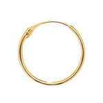 9ct Gold hoop Earrings.  12mm*12mm.  Hypoallergenic 9ct Gold Jewellery for women.