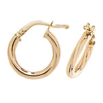 9ct Yellow Gold Hoops Earrings. 16mm*15mm. Hypoallergenic 9ct Gold Jewellery for women..