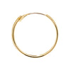 9ct Gold hoop Earrings.  14mm*14mm.  Hypoallergenic 9ct Gold Jewellery for women.