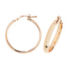 9ct Gold Hinged Hoop Earrings. 25mm*24mm. Hypoallergenic 9ct Gold Jewellery for women..