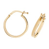 9ct Gold Hoop Earrings. 21mm*19mm. Hypoallergenic 9ct Gold Jewellery for women.