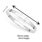 Sterling Silver Adjustable ABC 123 Baby Bangle for Girl / Boys.  Kids Jewellery by Aeon