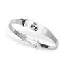 Sterling Silver Adjustable Baby Bangle With Celtic Trinity Knot Design.  Kids Jewellery by Aeon