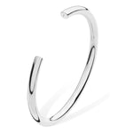 Sterling Silver Open Bangle for Ladies and Girls - Hypoallergenic gift Jewellery by Aeon - 71mm * 5mm