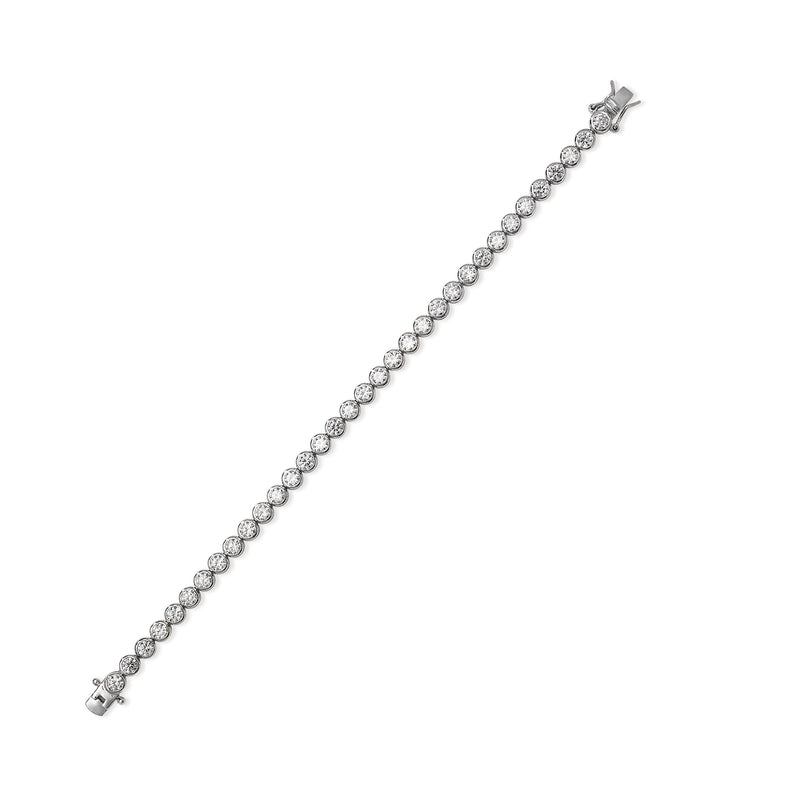 Sterling Silver Cubic Zirconia Bracelet.  Hypoallergenic Gift Jewellery for women - 5mm