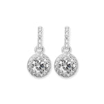 Sterling Silver Cubic Zirconia Drop Earring. Hypoallergenic Silver Jewellery for women by Aeon